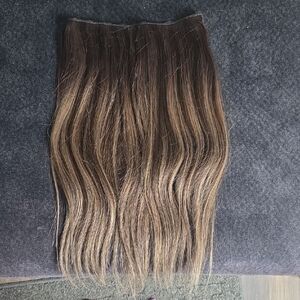 Natural Brown With Blonde DNA HALO Hair Extensions